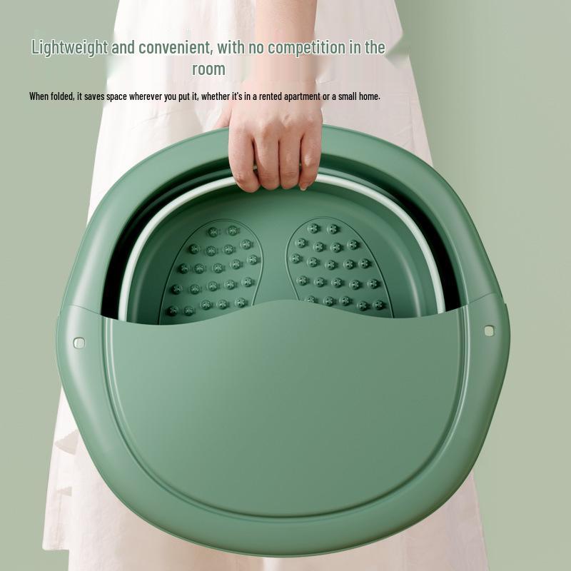 Compact Foldable Foot Bath with Massage & Calf Fumigation Basin