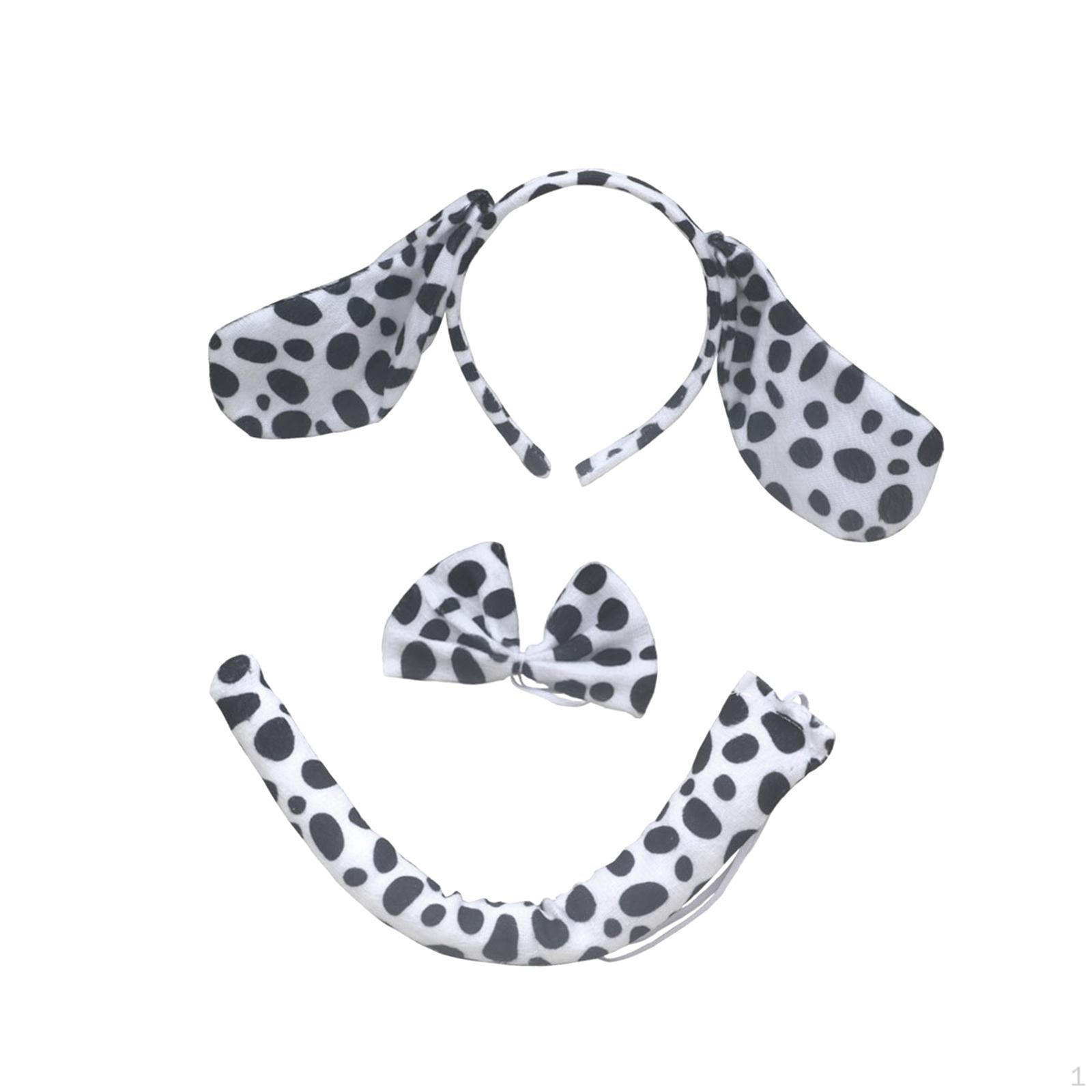 

3 шт., повязка на голову с собачьими ушками, галстук-бабочка, хвост, костюм, комплект нарядного платья, аксессуары