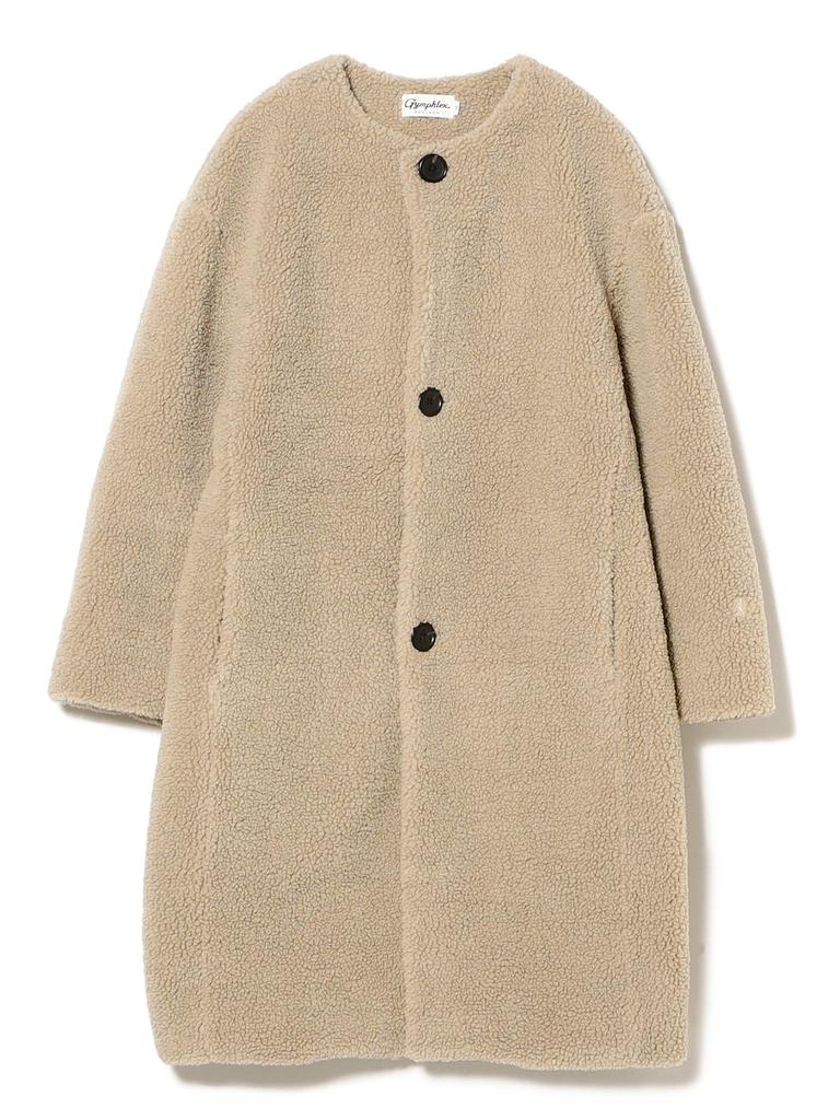 Ray Beams Women's Gymphlex Boa Collarless Coat, Oyster White, Size 12 (Web Exclusive)