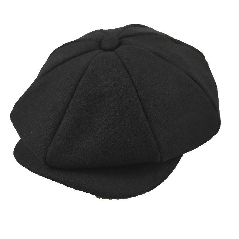 Casual Fashion Men's and Women's Newsboy Hats Peaked Caps Painter Hats Octagonal Hats Thickened Warm Middle-aged and Elderly