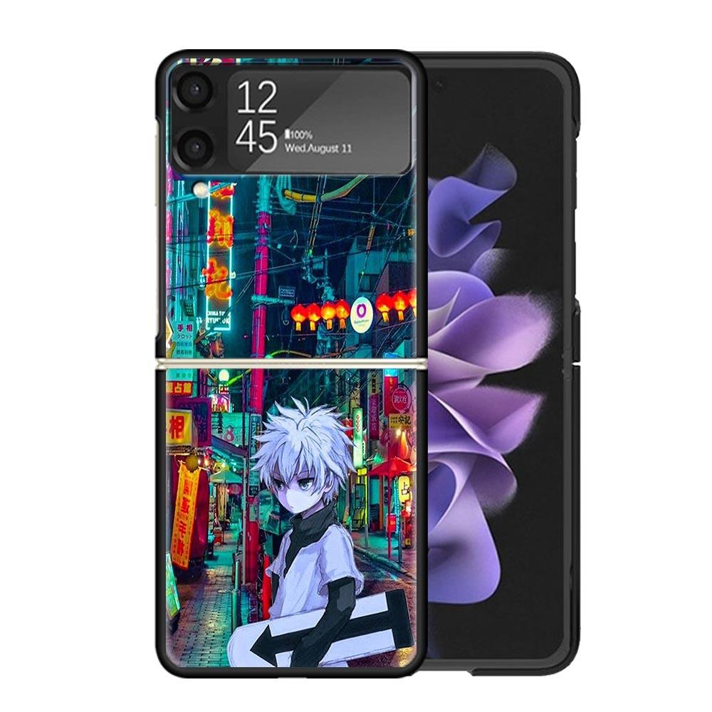 Hunter X Killua Clear Phone Case For Samsung Z Flip 7 6 5 4 3 Galaxy ZFlip7 ZFlip6 ZFlip5 ZFlip4 ZFlip3 5G Print Cover Z Flip 7