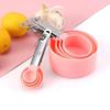 Stainless Steel & Plastic 8-Piece Measuring Cup & Spoon Set with Scale for Baking