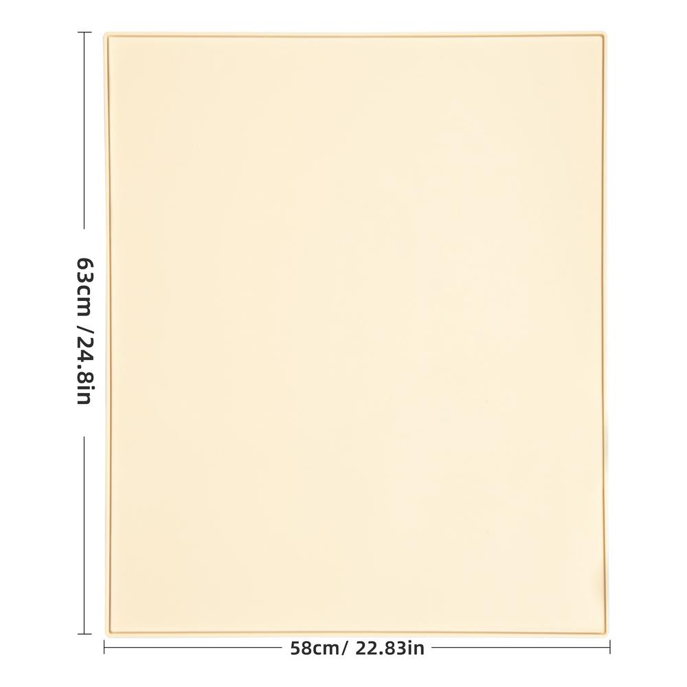 Washer And Dryer Mat Silicone Washing Machine Protector Heat-Resistant Laundry Topper Storage Mat Anti-slip Keeping Area Tidy