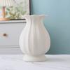 Ceramic Vase Small Modern Flower Vase for Fresh/Artificial Flowers Ribbed Farmhouse Decorative Vase