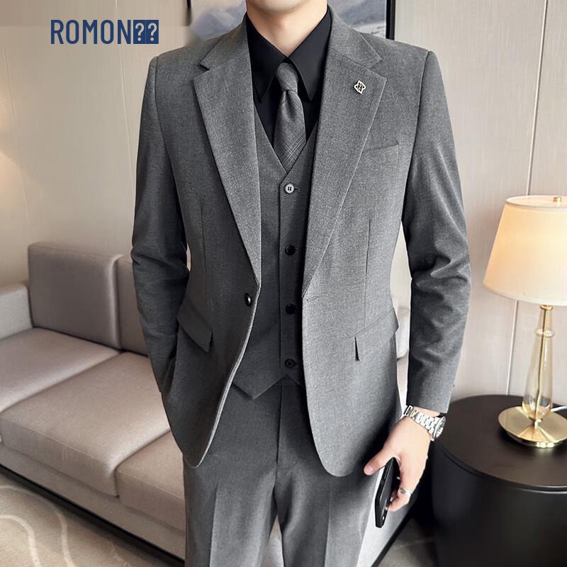 ROMON Men s 3-Piece Business Suit Set 44