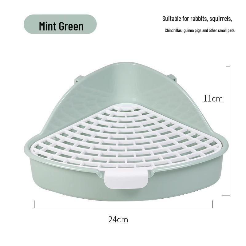 Rabbit and Guinea Pig Anti-Tip Urine Potty - Fixed Style for Chinchillas