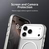 For iPhone 17 Pro Max C-shaped Magnetic Case Candy Color PC + TPU + PET Phone Cover