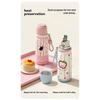 500ml Thermal Cup with Straw Straw Water Bottle Cute Insulated Cup  Kids