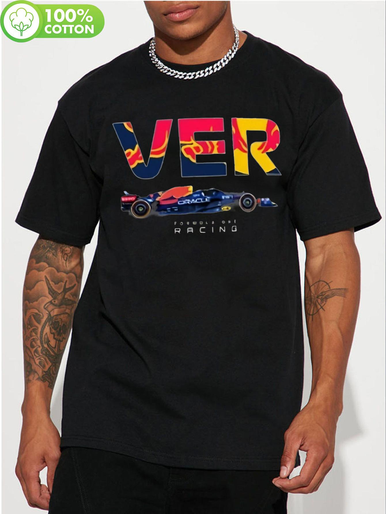 Black F1 Racing Graphic T-shirt - Cotton XL