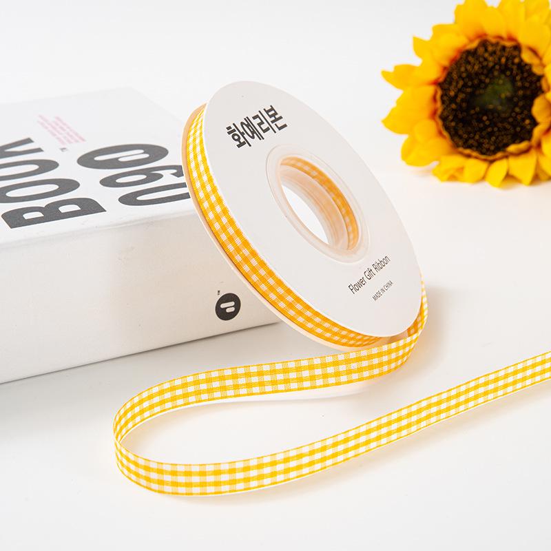 2cm Plaid Satin Ribbon for Baking, Packaging, Fresh Flowers, Bouquets, Cake Boxes, and Crafts - Camouflage Design.