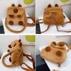 Uroczy kreskówkowy plecak pluszowy kapibara o dużej pojemności tornister studencki damski torba kawaii torba crossbody torba na ramię torebka