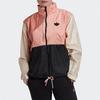 Adidas Originals Trefoil Color Block Windbreaker Retro Casual Sports Jacket Women Pink GK8559