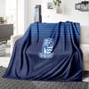Southend Crest Design Flannel Blanket, Soft Polyester, Modern Design, All-Season for Camping, Travel, Gifts for Holidays or Birthdays