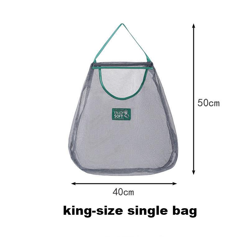 Reusable Storage Bags Kitchen Hanging Mesh Bag Home Fruit And Vegetable Storage Net Bag For Ginger Garlic Potatoes Onions