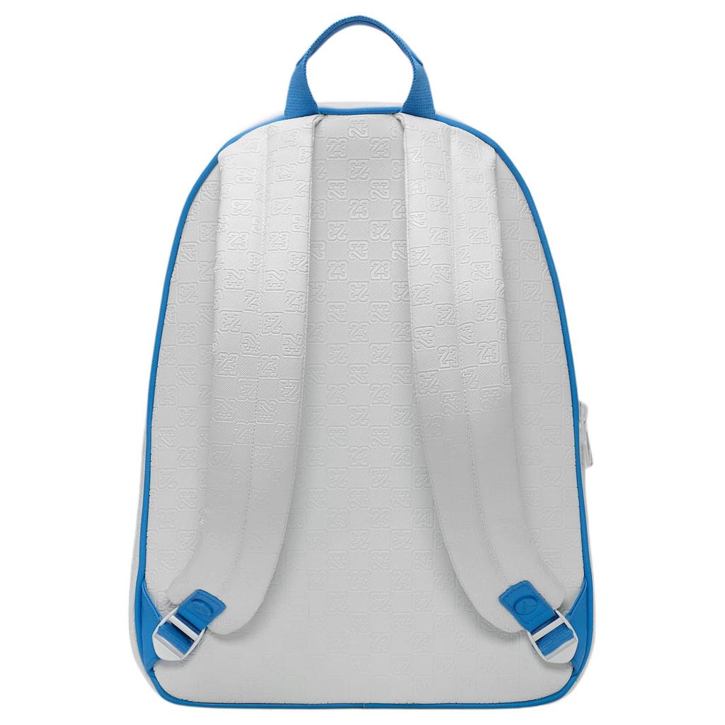New Jordan Polyurethane Backpack Large Size Unisex White JD2443026AD-003