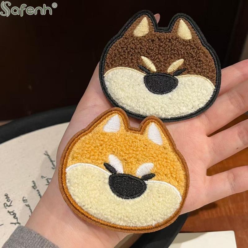 Süße Shiba Inu Chenille Haarspange Cartoon Hund Plüsch Haarspange für Damen Mädchen Tägliches Haaraccessoire