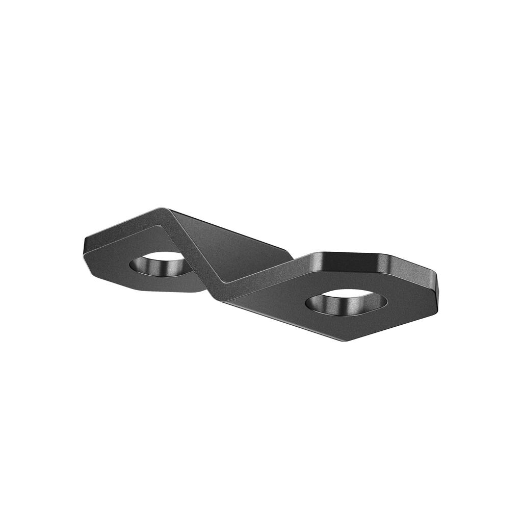 Kaedear Motorcycle Universal Stainless 2mm Universal Set of Custom Brackets X 2 X 20 X 17 X Brackets, Steel, Thick, Fit, 2, (KDR-YX-Z45-2M8) (M8