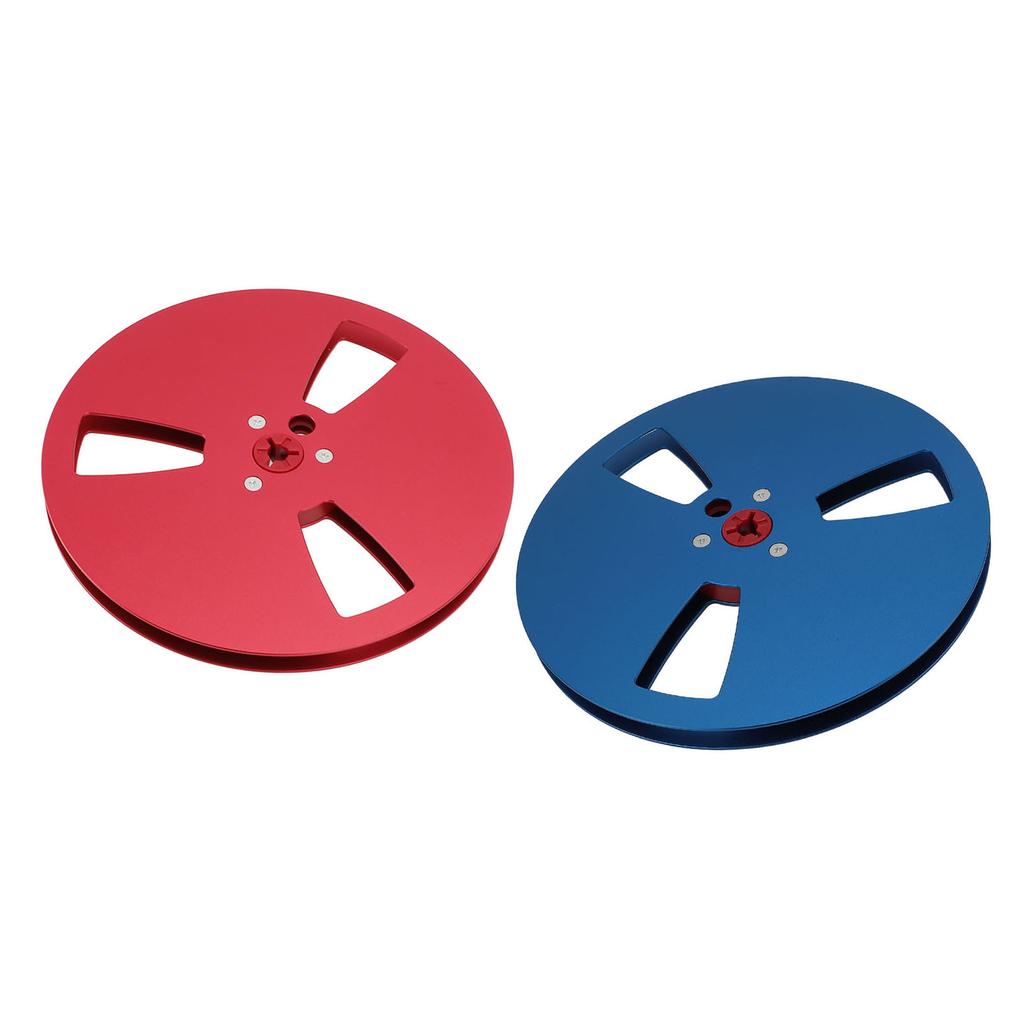 1/4 7 Inch Empty Tape Reel 3 Hole Aluminum Alloy Universal Open Reel Sound Tape Empty Disc for ReVox