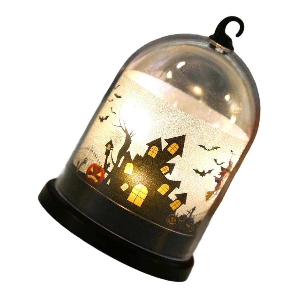 Halloween Pumpkin Light Decoration Battery Powered Sturdy Plastic Craft for Party Indoor Outdoor Festival Atmospheres