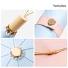 Cheap Gold Frame Custom Logo Umbrellas   Small UV Wooden Handle Umbrella Sun Rain Three Fold Manual Umbrella for Girls