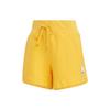 Solid Color Loose Drawstring Shorts Women Bottoms Gold HZ1603
