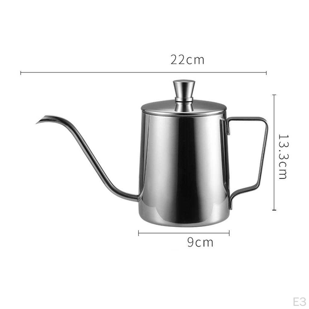 Coffee Kettle, Gooseneck Kettle Stainless Steel Spout, and tea Pot Support 350ML