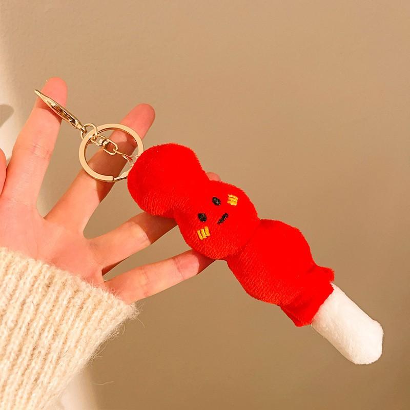 Cute Doll Pendulum Small Gift Pendant Ground Marketing Cartoon Keychain Plush Doll Backpack Bag Lanyard Accessories