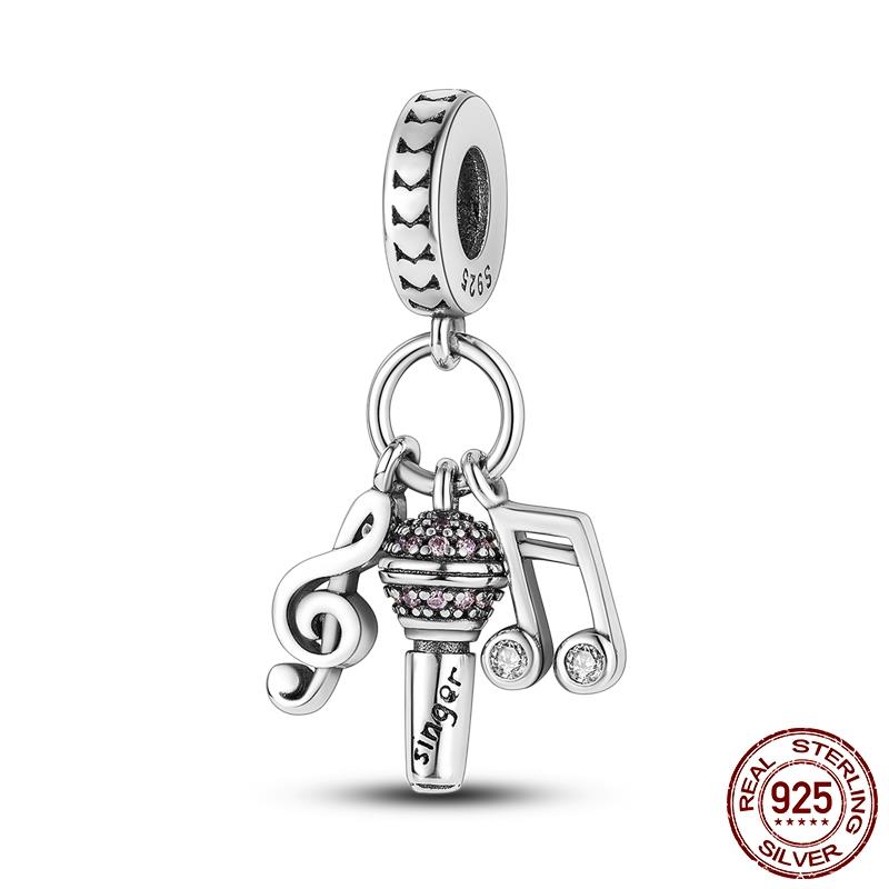 Original Design Kopfhörer Anhänger Kupfer Charm Perlen Passen Original Marken Armband Frauen DIY Schmuck Geschenk Herstellung