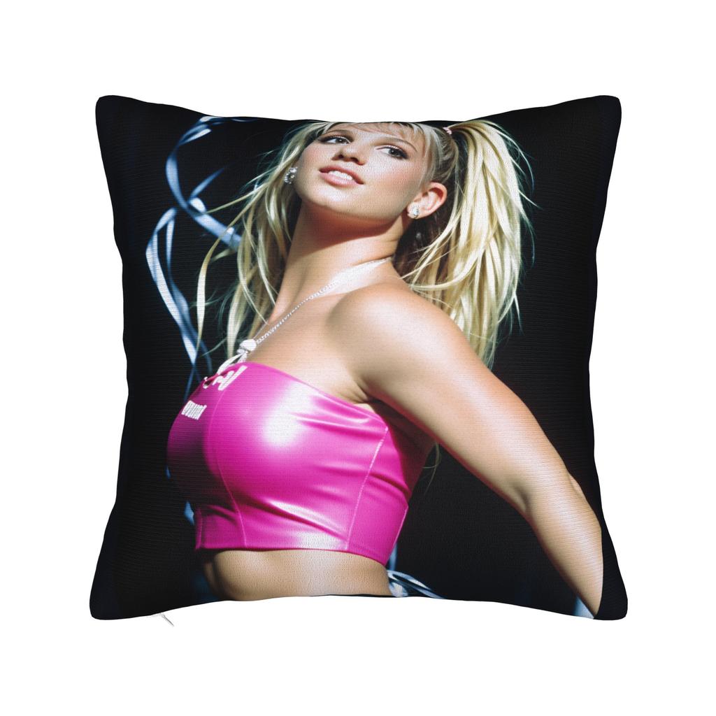 Pillow Case Star D-De Britneys-Spears Singer Square Pillow Cover For Sofa Bedroom Home Decor Funny Pillowcases