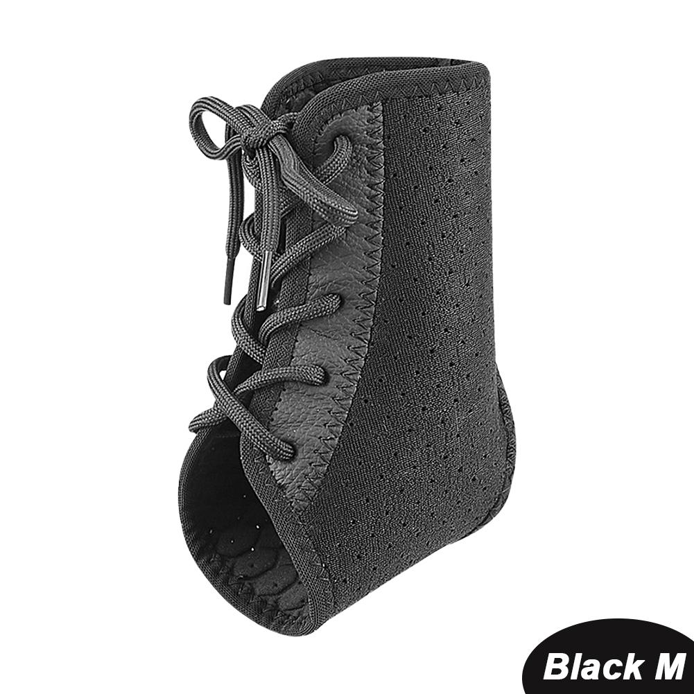 

1 шт. шнуровка регулируемая защита лодыжки прессованная горячая прессовка дышащая аргайл спортивная защита лодыжки для фитнеса игры с мячом M чёрный