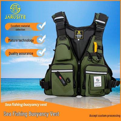 Chaleco Salvavidas de Pesca de Nailon Oxford para Adulto para Pesca de Roca y Mar