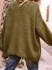 2025 Autumn/Winter Women's Heart Pattern V-Neck Loose Sweater Knitwear