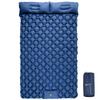 Night Cat Air Car Camping No Pump Easy To Air Mattress with Integrated Ideal for Disaster and Overnight Stays X 2-Person Mattress, Foot-Operated, Mat,