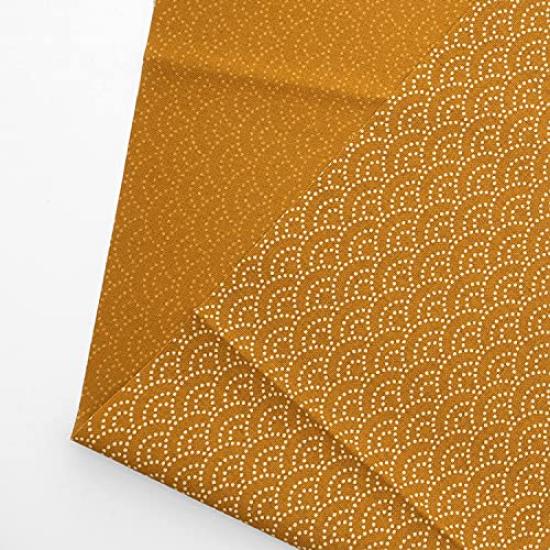 Lana cruda cortada Seigaiha japonés hecho en corte aproximadamente 110cm x tela azul marino, patrón, (patrón de onda), Algodón estilo japonés, Japón, tela, 88222,