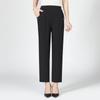 LangSha Women's Summer High-Waist Straight-Leg Pants