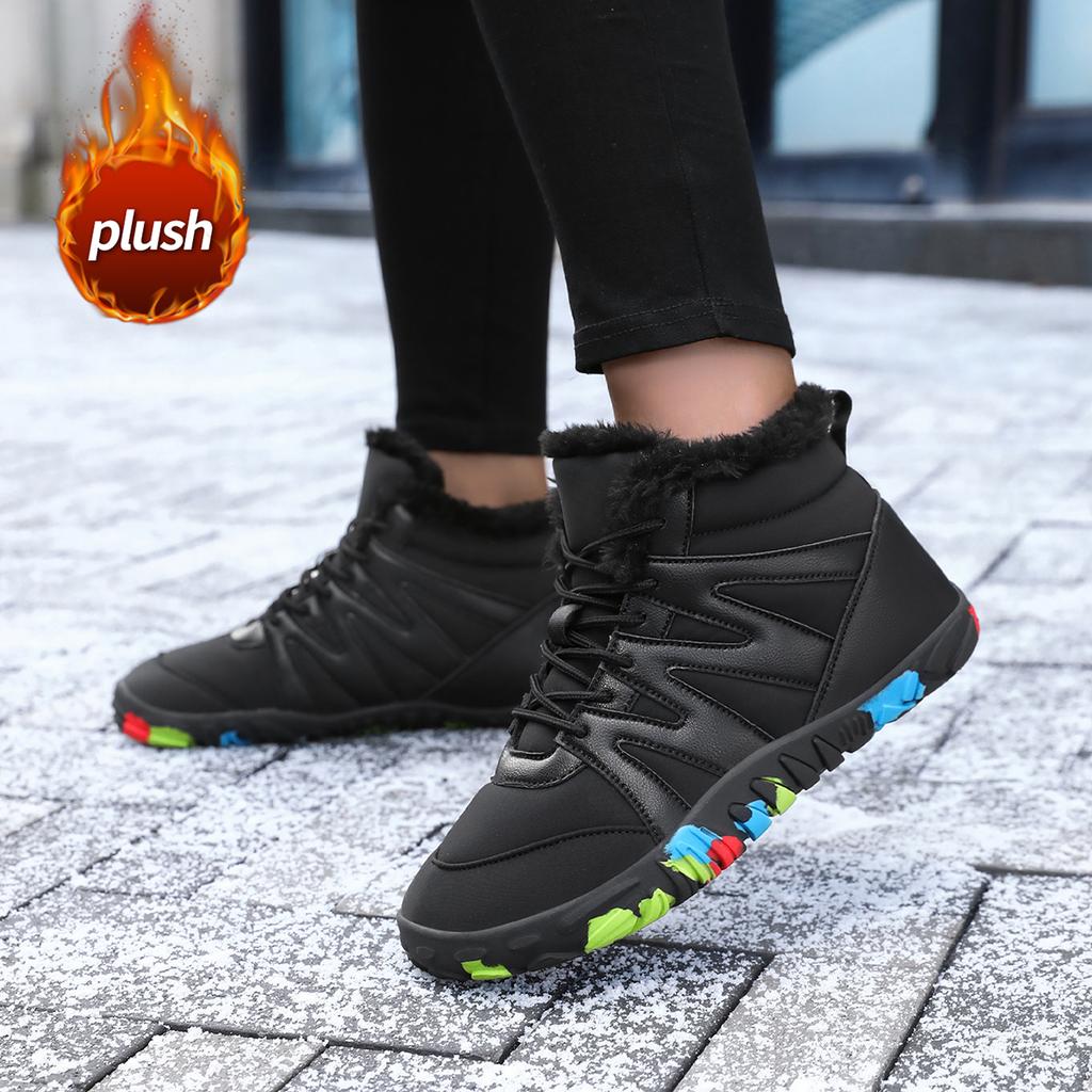 TUINANLE Women Boots Winter Shoes Woman Warm Snow Boots Ankle Boots for Female Winter Shoes Plush Booties