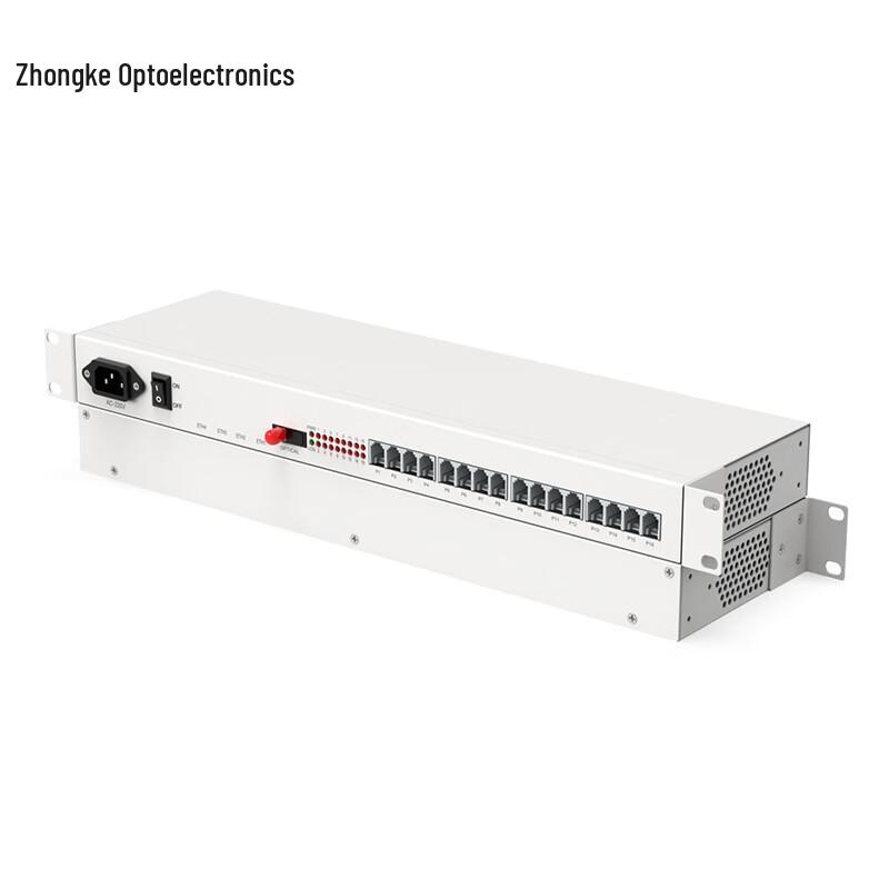 Zhongke Optoelectronics 16-Port PCM Voice Fiber Optic Converter