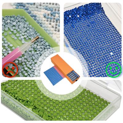 15/30/45Pcs/Set Diamond Painting Trays with Lids Storage and Diamond Art Trays Diamond Art Storage Containers for Diamond Art