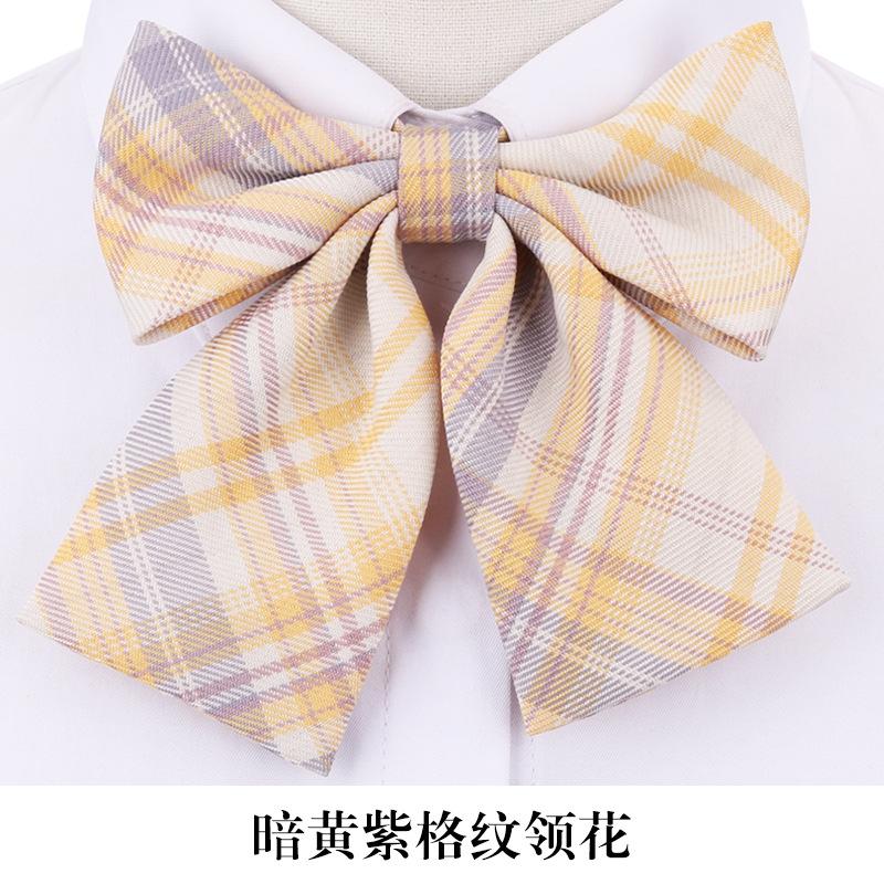 

Галстук-бабочка Jk, Клетчатая без банта Женская, Универсальный Колледжный стиль Матросский костюм Студенческий воротник Цветок