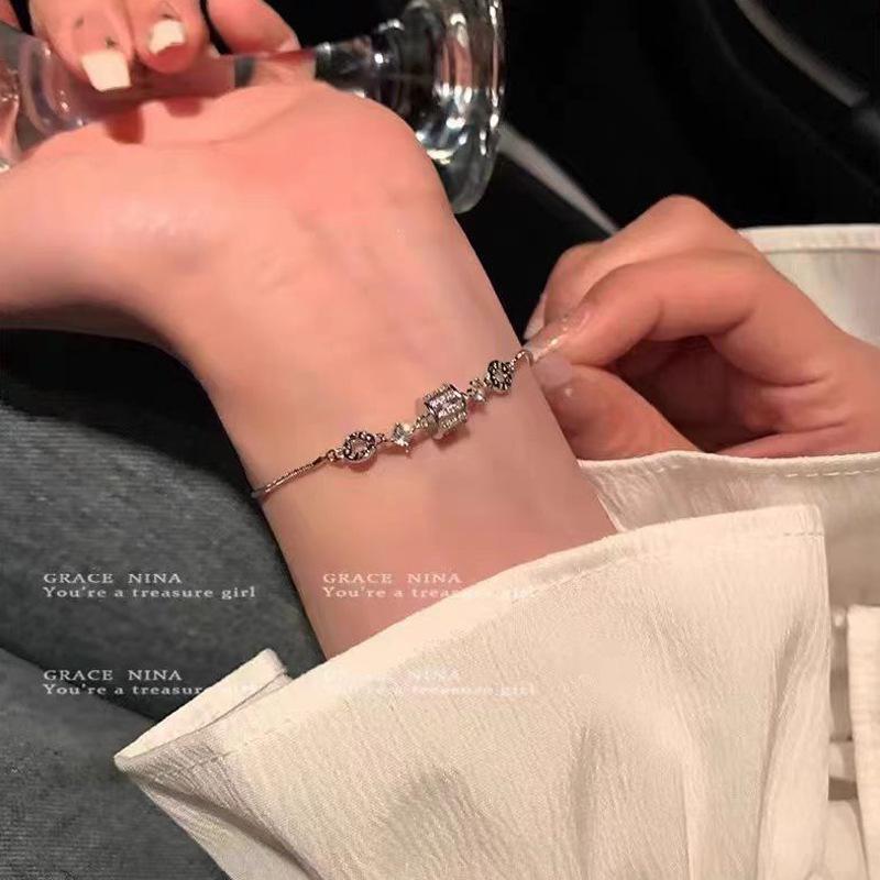 Korean Ins Tide Pearl Bracelet Design Temperament Bracelet Couple Bracelet Hand Jewelry