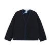 Puma X Blue Blue Japan Collaboration FW23 Indigo Dyed Textured Pocket Single-Breasted V-Neck Jacket Unisex Jacket Navy-Blue 625792-16