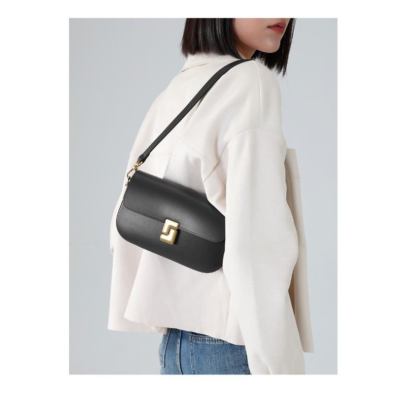Genuine Leather Shoulder Bag for Women 2026 New Style Fashion Handbag Luxury Small Square Bag Commuter Crossbody Purse