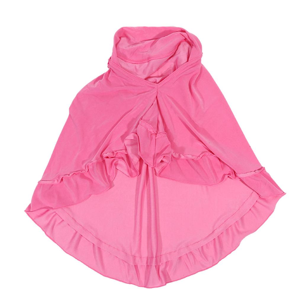 Beautiful Ruffle Solid Children Hijabs Muslim Girls Kids Hijab Islamic Headscarf Soft Stretch Fit 2-6 Years Old Girls Turban
