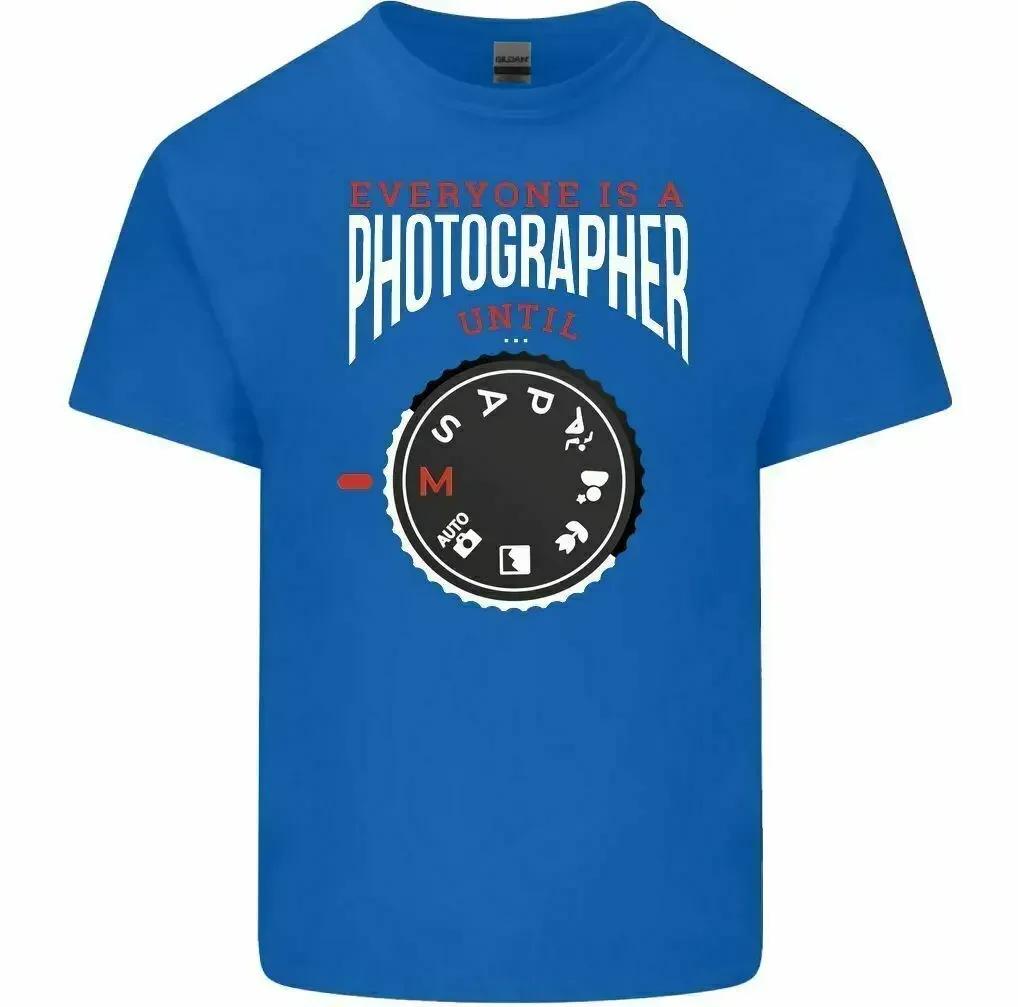 Everyone's a Photographer Until Manual Men's Funny T-Shirt Photography Camera