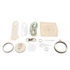 Embroidery Keychain Crafting Kit Mini Wood Round Hoop Keychain Making Set for Bag Key Phone Decoration