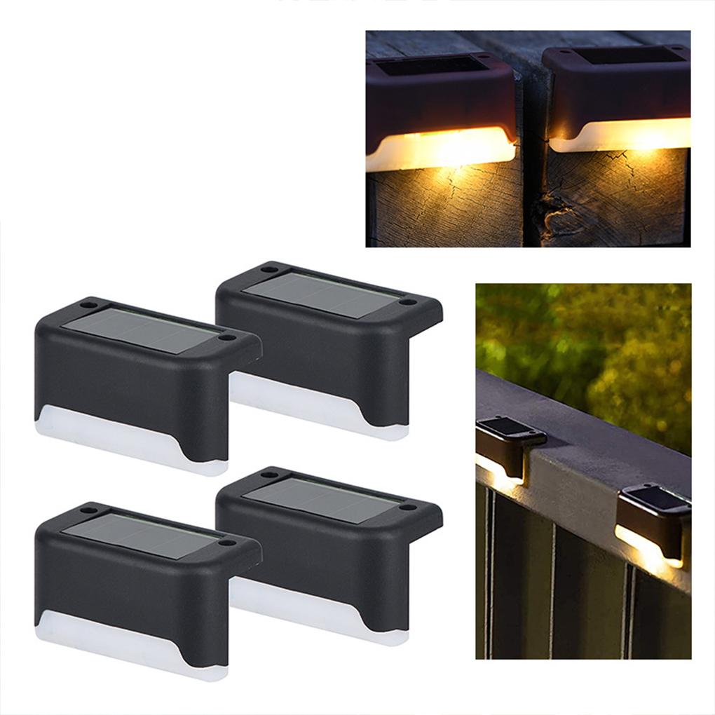 Long-lasting Solar Stairs Fence Lights Easy To Install Waterproof Courtyard Light Decoration Outdoor