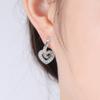 925 Silver Drop Earrings Serpentine Shape For Women Wedding Party Gift Elegant Silver Jewelry