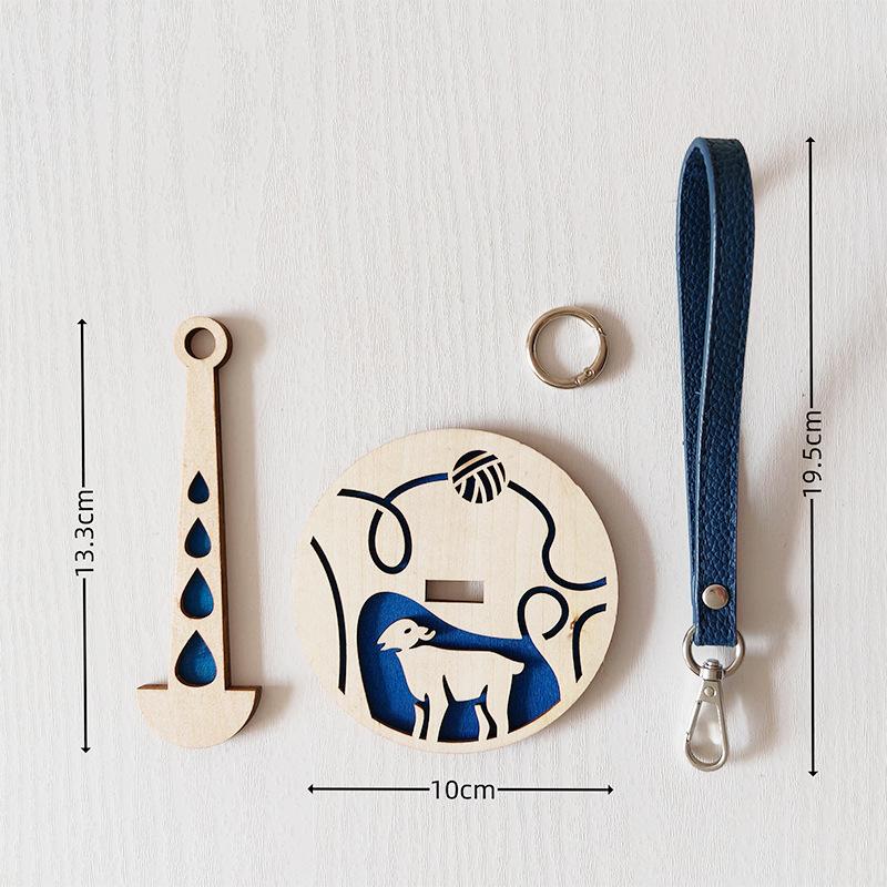 Portable wrist yarn stand wooden products