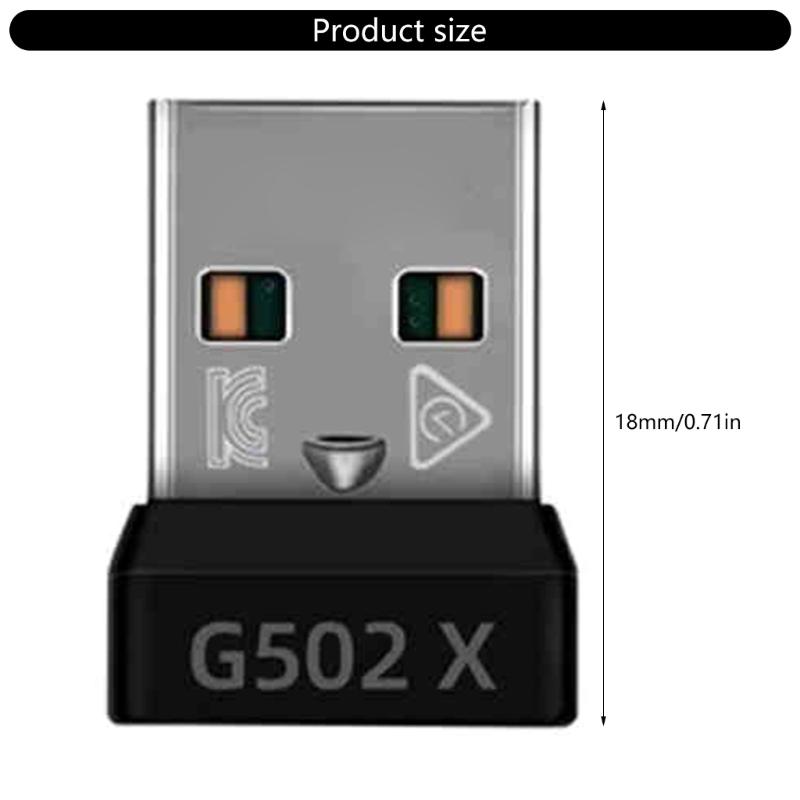 New USB Receiver Wireless Dongle Receiver USB Adapter for G502X Wireless G502 X PLUS Wireless Mouse