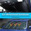 Black Front Car Sun Shade Windshield Window Cover For Subaru WRX STI VB -25